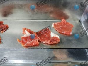 感謝客戶反饋，230A小型切魚片機(jī)切牛肉片效果
